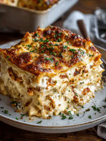 Gluten Free Garlic Chicken Lasagna