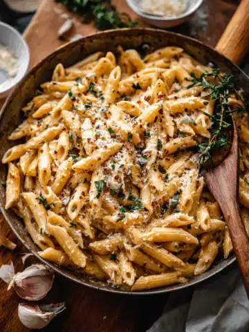 Gluten-Free Garlic Parmesan Pasta