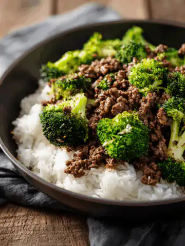 Ground Beef and Broccoli