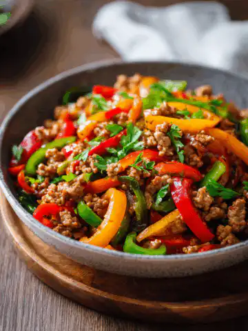 Ground Turkey And Peppers Stir-fry Recipe