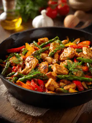 Healthy Chicken and Vegetables Skillet