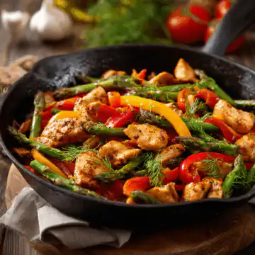 Healthy Chicken and Vegetables Skillet