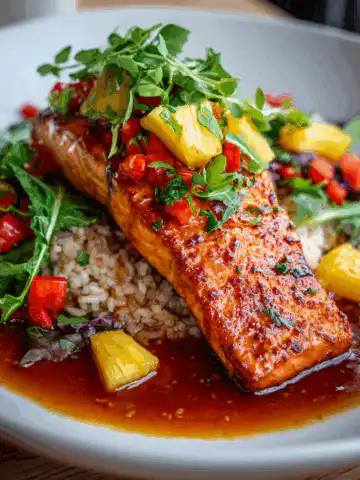 Honey Pineapple Salmon