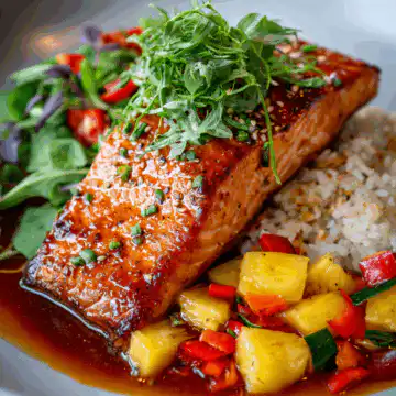 Honey Pineapple Salmon