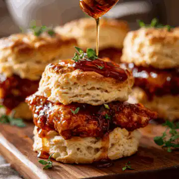 Hot Honey Chicken Biscuits