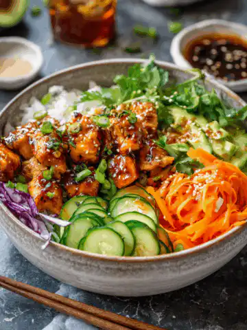 Hot Honey Chicken Bowls