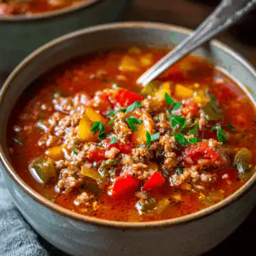Instant Pot Stuffed Peppers Soup