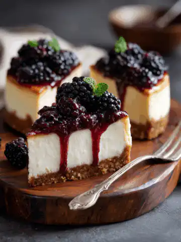 Juicy Blackberry Cheesecake