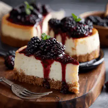 Juicy Blackberry Cheesecake