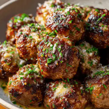 Keto Garlic Butter Meatballs