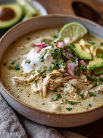 Keto & Low Carb White Chicken Chili