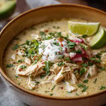 Keto & Low Carb White Chicken Chili