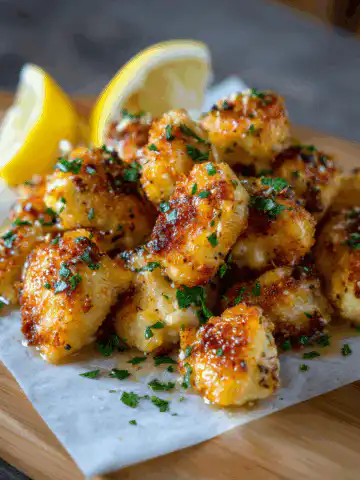 Lemon Garlic Chicken Bites