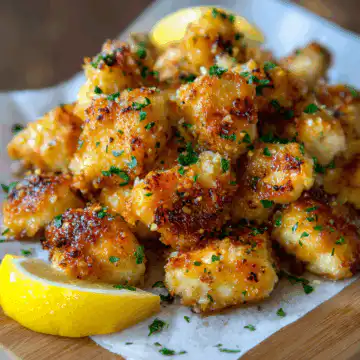 Lemon Garlic Chicken Bites
