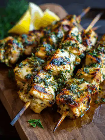 Lemon Herb Chicken Skewers