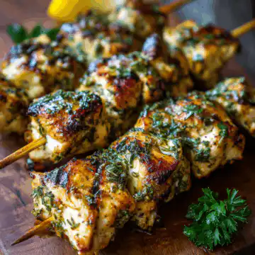 Lemon Herb Chicken Skewers