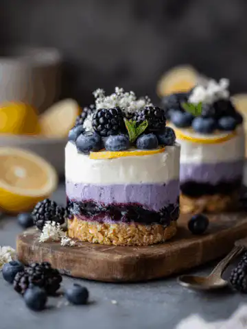 Lemon-Infused Blueberry and Blackberry Cream Cheese