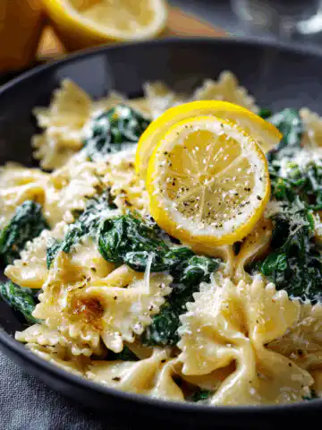 Lemon Ricotta Pasta with Spinach