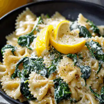 Lemon Ricotta Pasta with Spinach