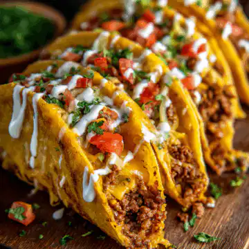 Loaded Cheesy Pocket Tacos