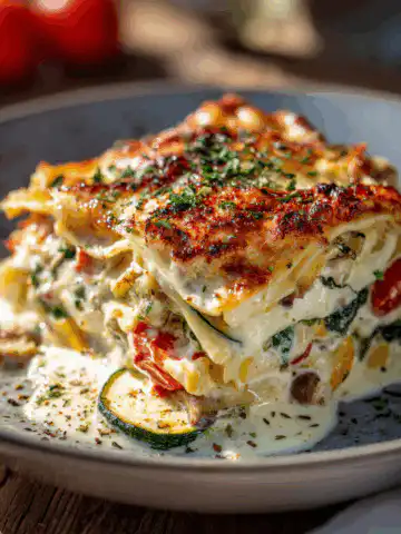Loaded Veggie White Lasagna