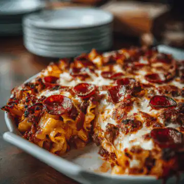 Meat Lovers Pizza Casserole