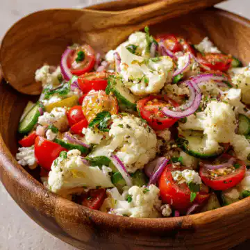 Mediterranean Cauliflower Salad