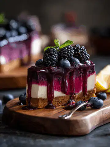 Midnight Berry Bliss Cheesecake