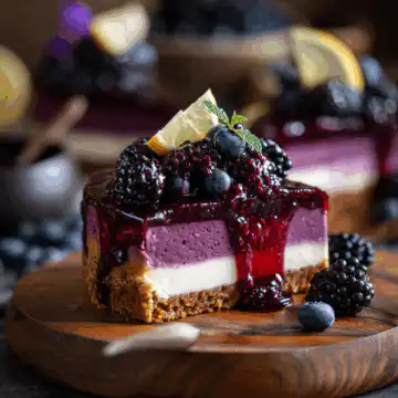 Midnight Berry Bliss Cheesecake