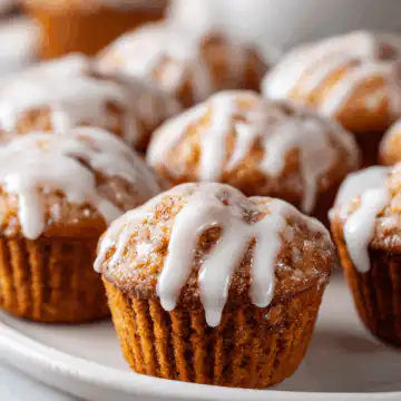 Mini Chai Muffins with Vanilla Bean Glaze