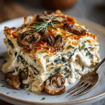 Mushroom And Spinach Lasagna