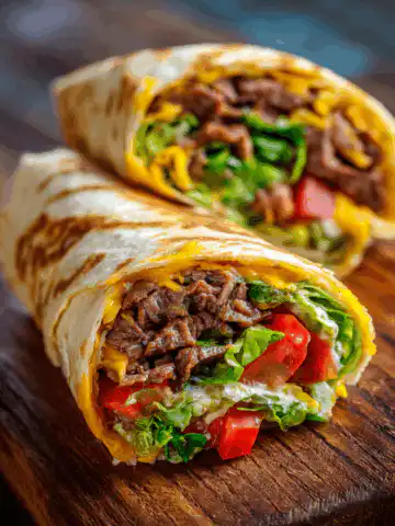 Nacho Cheese Beef Wrap