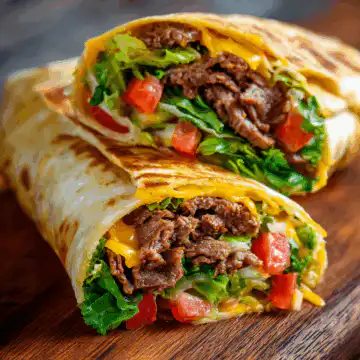 Nacho Cheese Beef Wrap