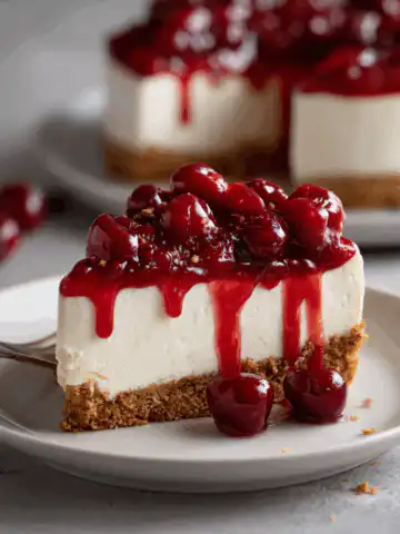 No-Bake Cherry Cheesecake