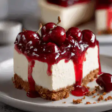 No-Bake Cherry Cheesecake