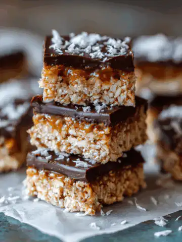 No Bake homemace crunch bars