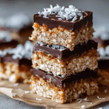 No Bake homemace crunch bars