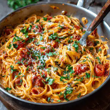 One Pan Creamy Tomato Pasta