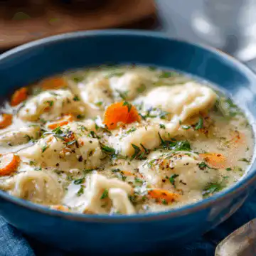 One Pot Chicken Dumpling Soup