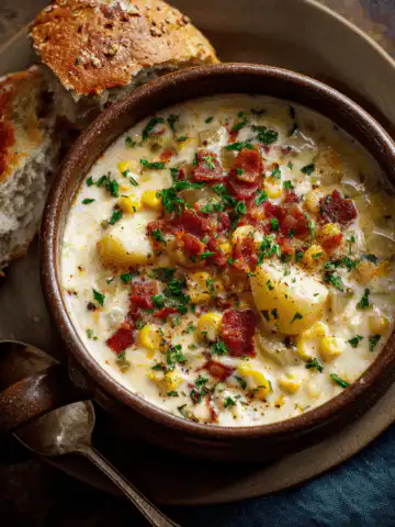 One-Pot Corn & Potato Chowder