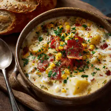 One-Pot Corn & Potato Chowder