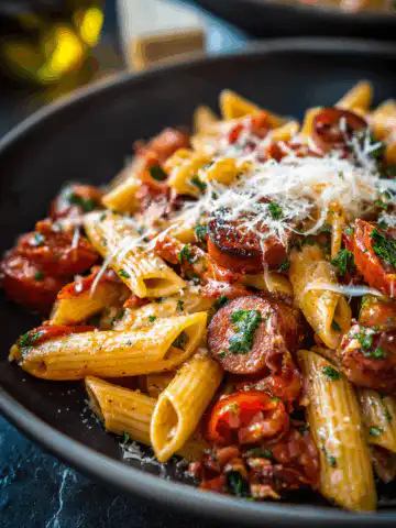 One Pot Smoked Sausage Pasta