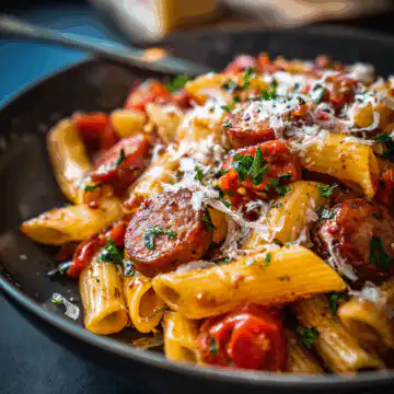 One Pot Smoked Sausage Pasta