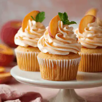 Peach Bellini Cupcakes