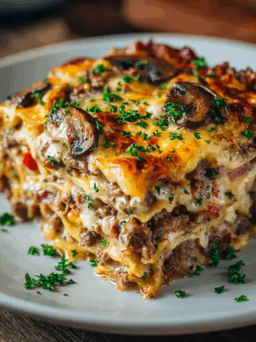 Philly Cheesesteak Casserole