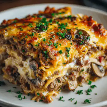 Philly Cheesesteak Casserole