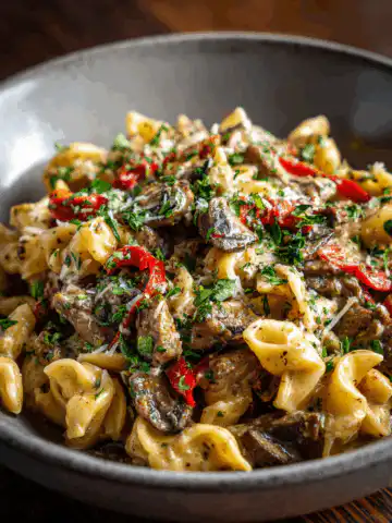 Philly Cheesesteak Pasta
