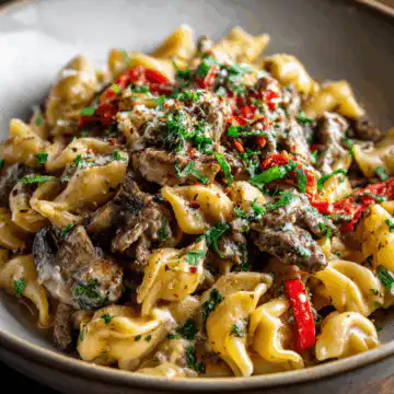 Philly Cheesesteak Pasta