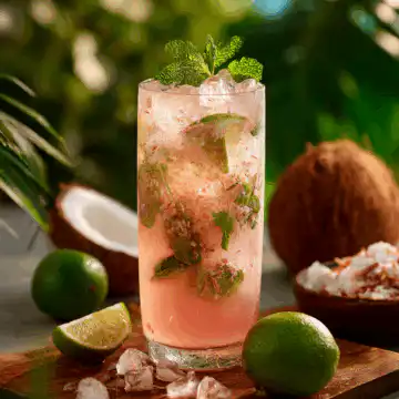 Pink Coconut Mojito
