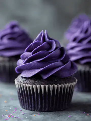 Purple Velvet Cupcakes